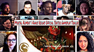 Mortal Kombat 1 Khaos Reigns  Official Sektor Gameplay Trailer REACTION MASHUP [upl. by Luna649]