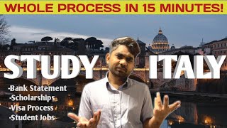 Study in Italy Complete process step by step  Scholarships in Italy  How to apply for Italy [upl. by Daisi]