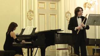 Carl Philipp Emanuel Bach Sonata g  moll for flute and piano I mvt Allegro [upl. by Harikahs]