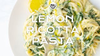 Quick Lemon Ricotta Pasta [upl. by Chloe628]