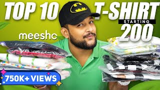 10 BEST TSHIRTS UNDER 500 FOR MEN on MEESHO 🔥 Biggest Tshirt Haul Review 2023  ONE CHANCE [upl. by Ursula]