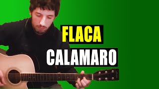 Flaca  Andrés Calamaro  En guitarra acústica [upl. by Walliw]