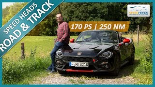 Abarth 124 Spider Test 170 PS  Fahrbericht  Review  Speed Heads [upl. by Osrick]