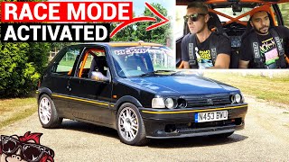 🐒 BUDGET ROCKET MODIFIED PEUGEOT 106 XSI HOT HATCH REVIEW [upl. by Harri]