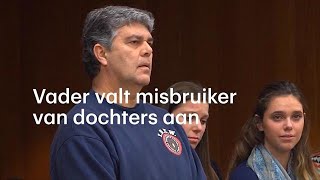 Vader van drie misbruikte dochters valt dader aan  RTL NIEUWS [upl. by Rehm]