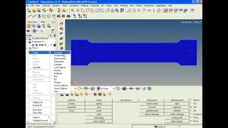 Tensile Test with HyperMesh Block 100 format PART 1 [upl. by Lupien925]