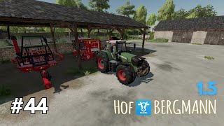 Hof Bergmann 15  Silageballen und Wiese striegeln  Let´sPlay 44 ls22 farming hofbergmann [upl. by Daffie838]