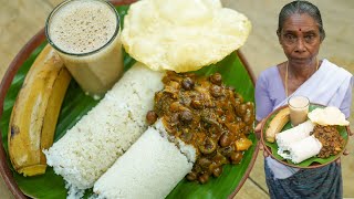 Kerala Breakfast Puttu  Kadala Curry  Tea  Tasty amp Healthy Breakfast [upl. by Voorhis]