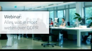 Webinar Alles wat je moet weten over GDPR [upl. by Nhaj]