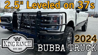 2024 Ford F350 KING RANCH BUBBA Truck 25quot Leveled on 37sRANCH HAND [upl. by Wootten]