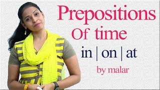 Prepositions  Usage of in on at in Tamil  48  Learn English with Kaizen through Tamil [upl. by Ellinet]