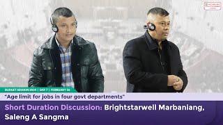 Short Duration Discussion Brightstarwell Marbaniang Saleng A Sangma [upl. by Seigel623]