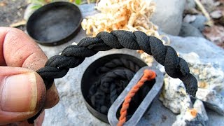 Make Better Char Cloth Twist Before Charring [upl. by Strenta]