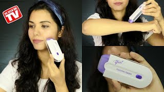 YES Finishing Touch Hair Remover Demo amp Review  omnistyles [upl. by Yedorb]