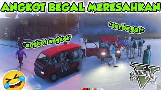 ANGKOT BEGAL MERESAHKAN 🤣 PRANK ANGKOT NGAKAK 🤣🤣  GTA V ROLEPLAY INDOPRIDERP [upl. by Aerdnaid]