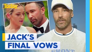 MAFS groom Jack gives his final vows a second go  Today Show Australia [upl. by Alyal]