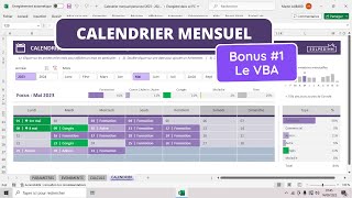 Créer un calendrier mensuel  Episode VBA  Tuto Excel [upl. by Erlewine577]