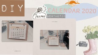 diy aesthetic desk calendar 🧀 Indonesia [upl. by Ladin102]