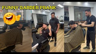 FUNNY BARBER PRANK PART 1 😂 [upl. by Rednav]