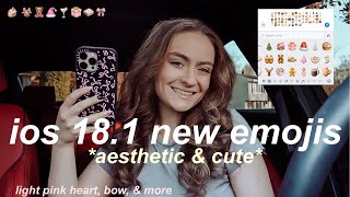 HOW TO CUSTOMIZE YOUR OWN EMOJIS USING IOS 181 🎀 tutorial on how to make your own aesthetic emojis [upl. by Lellih]