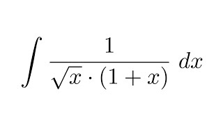 Integral of 1sqrtx1x substitution [upl. by Petronille]