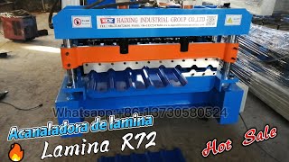 acanaladora de lamina galvanizada r72 丨roladora de lamina acanalada [upl. by Winou465]