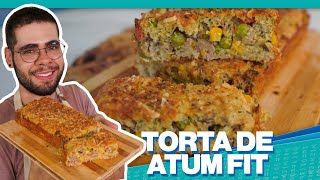 TORTA SALGADA DE ATUM SAUDÁVEL  MASSA SEM FARINHA DE TRIGO [upl. by Mungam]