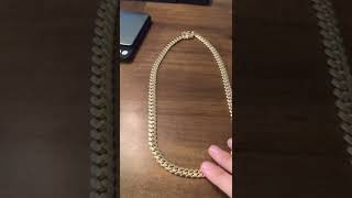 10k 10mm Cuban link chain from Las villas jewelry [upl. by Legnaros845]