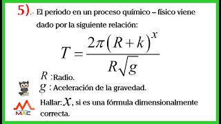 ANÁLISIS DIMENSIONAL  EJERCICIO 5 FÍSICA [upl. by Schnabel956]