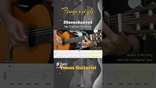 Disenchanted  My Chemical Romance  Fingerstyle Guitar Tutorial  TAB amp Lyrics fingerstyleguitar [upl. by Felisha]