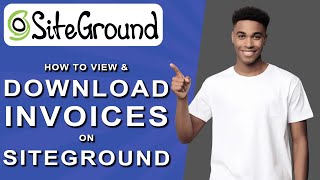 How to view and download invoices on siteground 2024 [upl. by Einor]