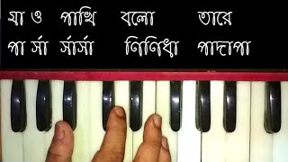 Sonar o Palonker Ghore Harmonium Lesson [upl. by Ellery]