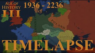 AOH3 Timelapse World Map 1936  2236 [upl. by Notrem]