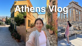 ATHENS GREECE VLOG 🇬🇷 Visiting Acropolis trying delicious gyros amp more [upl. by Anerroc]