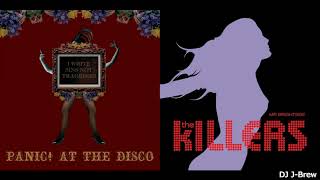 Mr Brightside Writes Sins Not Tragedies The Killers vs Panic At The Disco [upl. by Ymiaj]