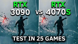 RTX 3090 vs RTX 4070 SUPER  Test In 25 Games at 1440p  2024 [upl. by Nhojleahcim]