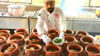 Matka Gosht Recipe  Tahir Khan Restaurant Islamabad Street Food  Mutton Kunna Recipe  Katwa Gosht [upl. by Roma]