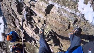 Descending Matterhorn  from the summit to Solvay Hut [upl. by Quiteris441]