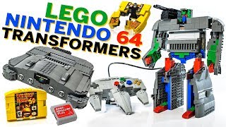 LEGO Nintendo 64 Transformers quotUltra Hexacon amp Tetragonquot by Julius von Brunk [upl. by Alikahs]