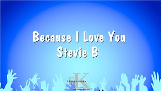 Because I Love You  Stevie B Karaoke Version [upl. by Ades]