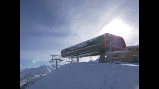 Nouveau télésiège débrayable du Mont Corbier [upl. by Tranquada]