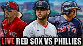 RED SOX ROSTER MOVES AND WATCH PARTY RED SOX VS PHILLIES [upl. by Gunning]