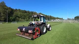 Lintrac 90 mit VertiDrain 2220  Fußballplatz Zürich [upl. by Anihta]