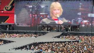 Paramore  crowd chat and RoseColored Boy  live Liverpool UK Eras Tour June 13th 2024 [upl. by Sharyl]