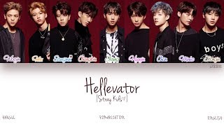 HANROMENG Stray Kids 스트레이 키즈  Hellevator Color Coded Lyrics [upl. by Anaoj]