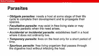 TOPIC 1 Introduction Parasitology [upl. by Arrekahs]