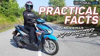 MODENAS KARISMA 125S PRACTICAL FACTS  PERFORMANCE FEATURES amp VALUE FOR MONEY  AFFORDABLE SCOOTER [upl. by Zavras]