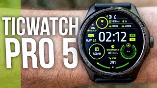 TicWatch Pro 5 InDepth Review  The BEST Apple Watch Alternative for Google Users [upl. by Lizzie113]