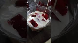 gelatina de fresas con crema [upl. by Hcaz214]