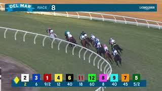 Yerwanthere IRE wins race 8 at Del Mar 111524 [upl. by Ahsha691]